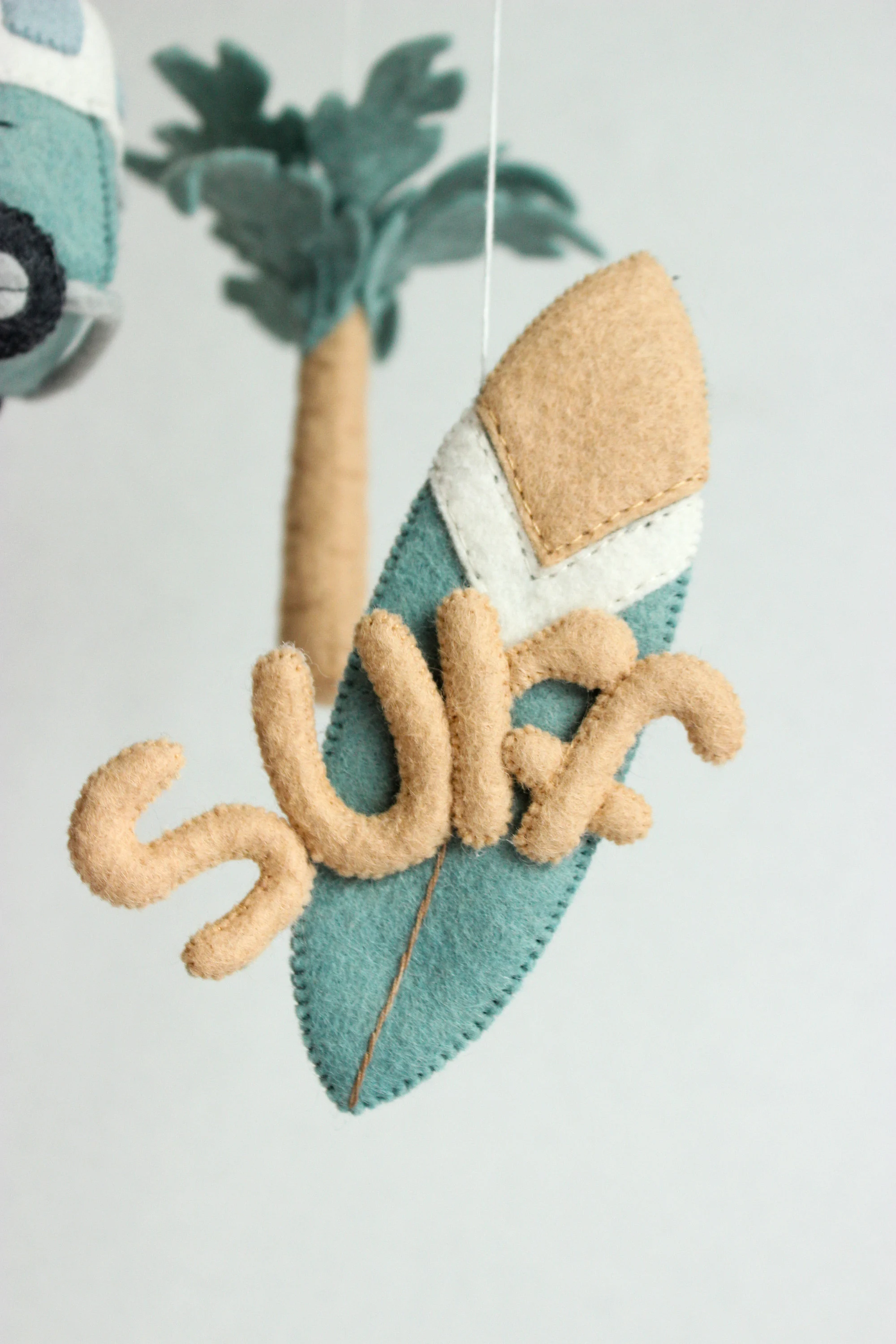 Surf baby mobile, beach baby mobile, ocean baby mobile