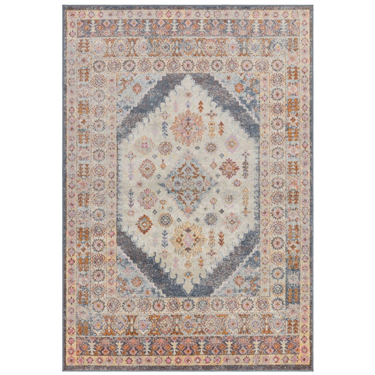 FIZA - Tapis de salon en Polypropylène Multicolore 120x170 cm
