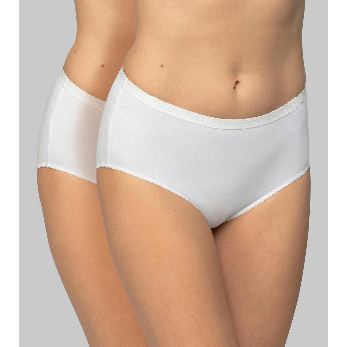 Lot de 2 slips midi en coton bio