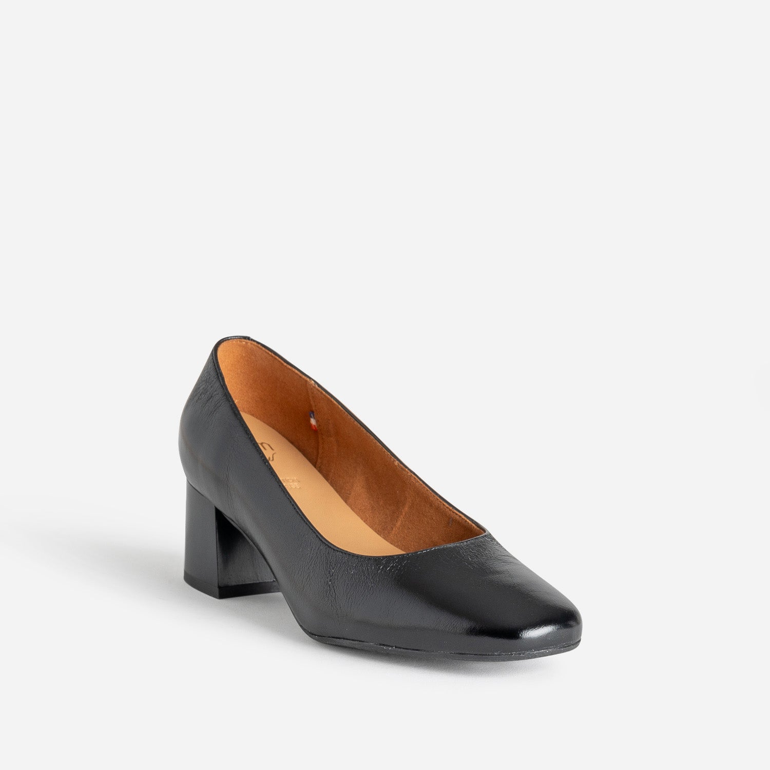 Escarpin ERAM FLEX noir cuir glacé