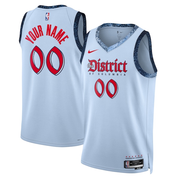Washington Wizards Nike Unisex 2024/25 Custom Swingman Jersey - City Edition - Powder Blue