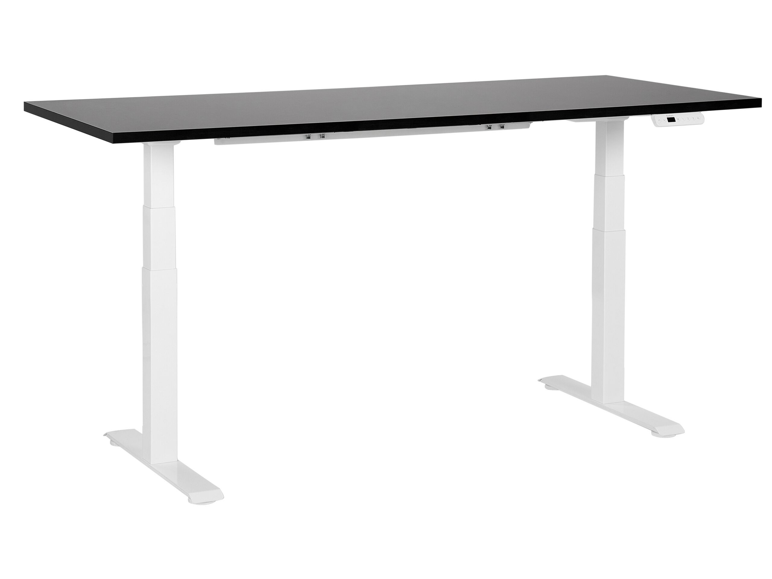 Biurko regulowane 180x80 czarno-białe