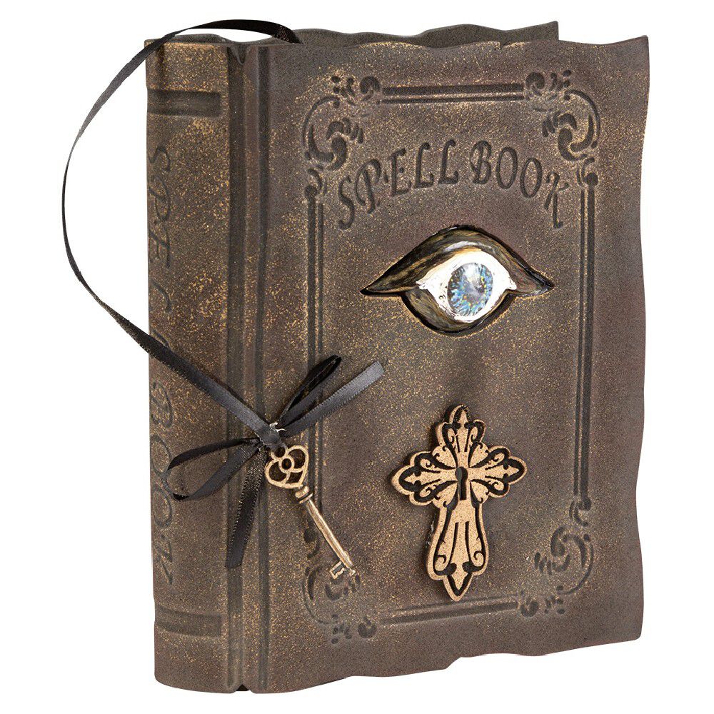 Livre de sort Halloween sonore et lumineux avec clé