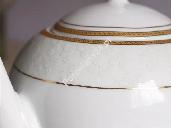 Garnitur do herbaty na 12 osób (39 el.) Bogucice - New Hollis Gold 1133