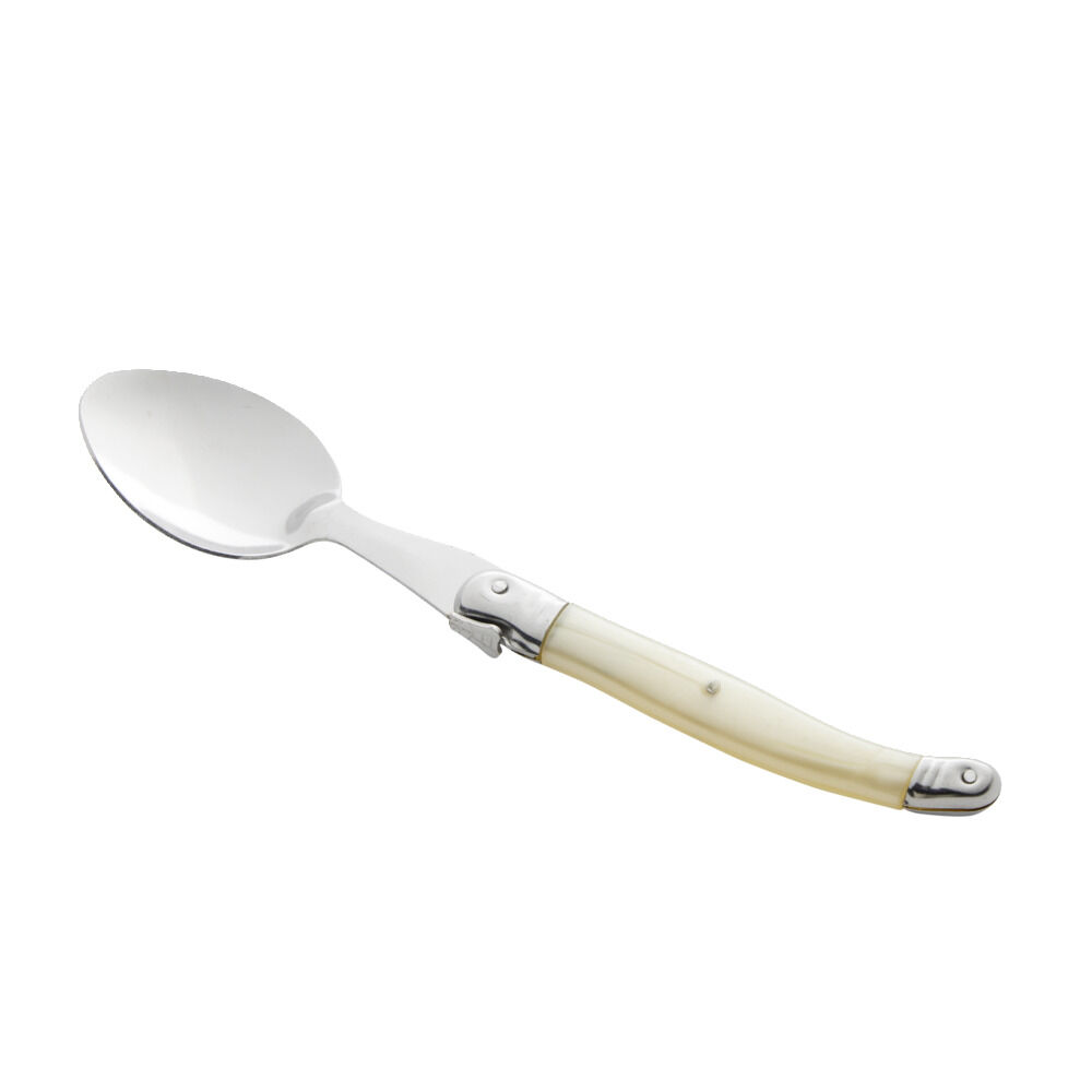 Cuillère Laguiole inox manche ABS ivoire