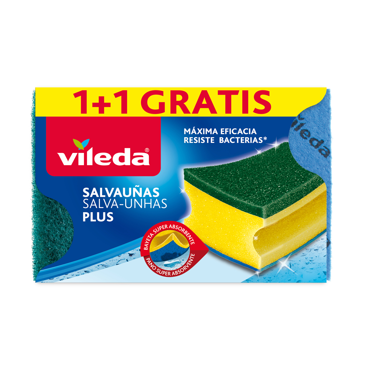 Esfregão salva unhas antibactérias VILEDA