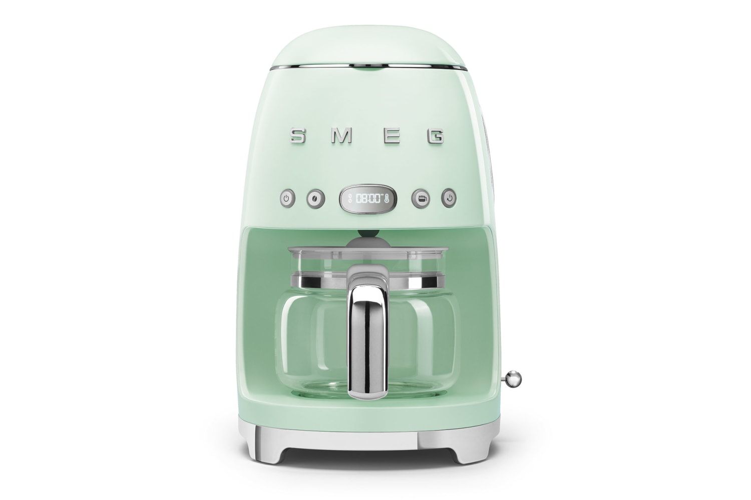 Smeg Coffee Machine Digital Display DCF02PGUK Drip Filter in Pastel Green