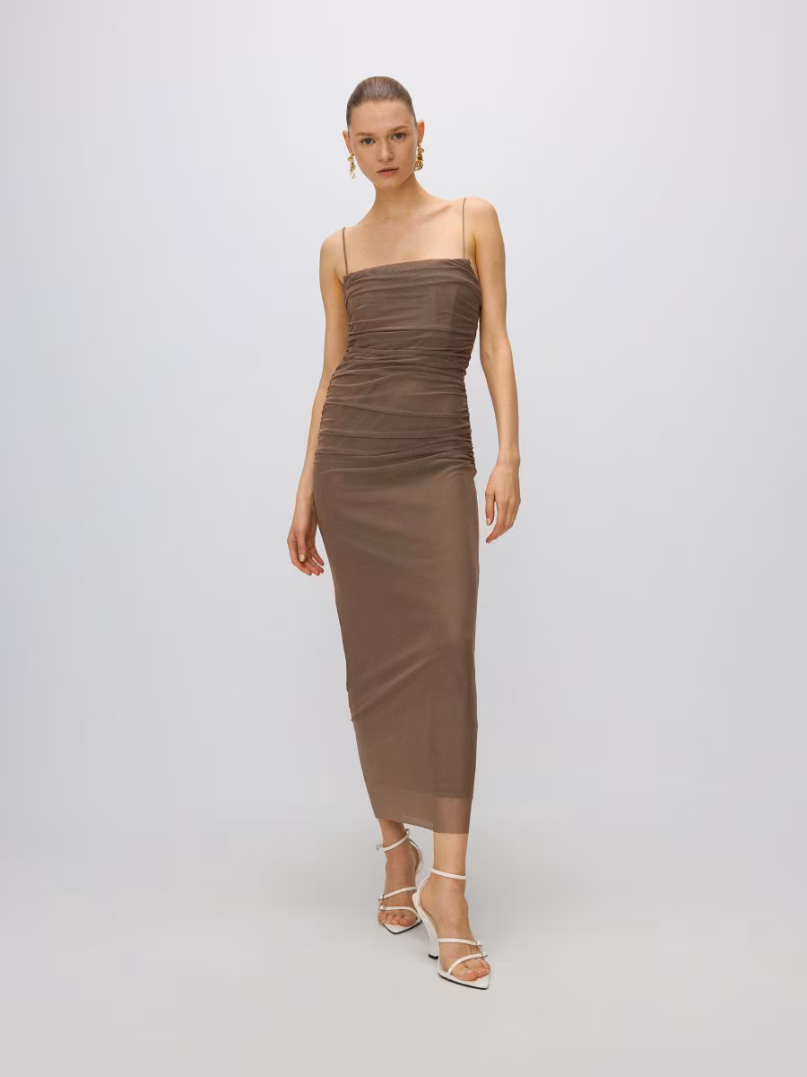 Tulle Dress With Gathered Details