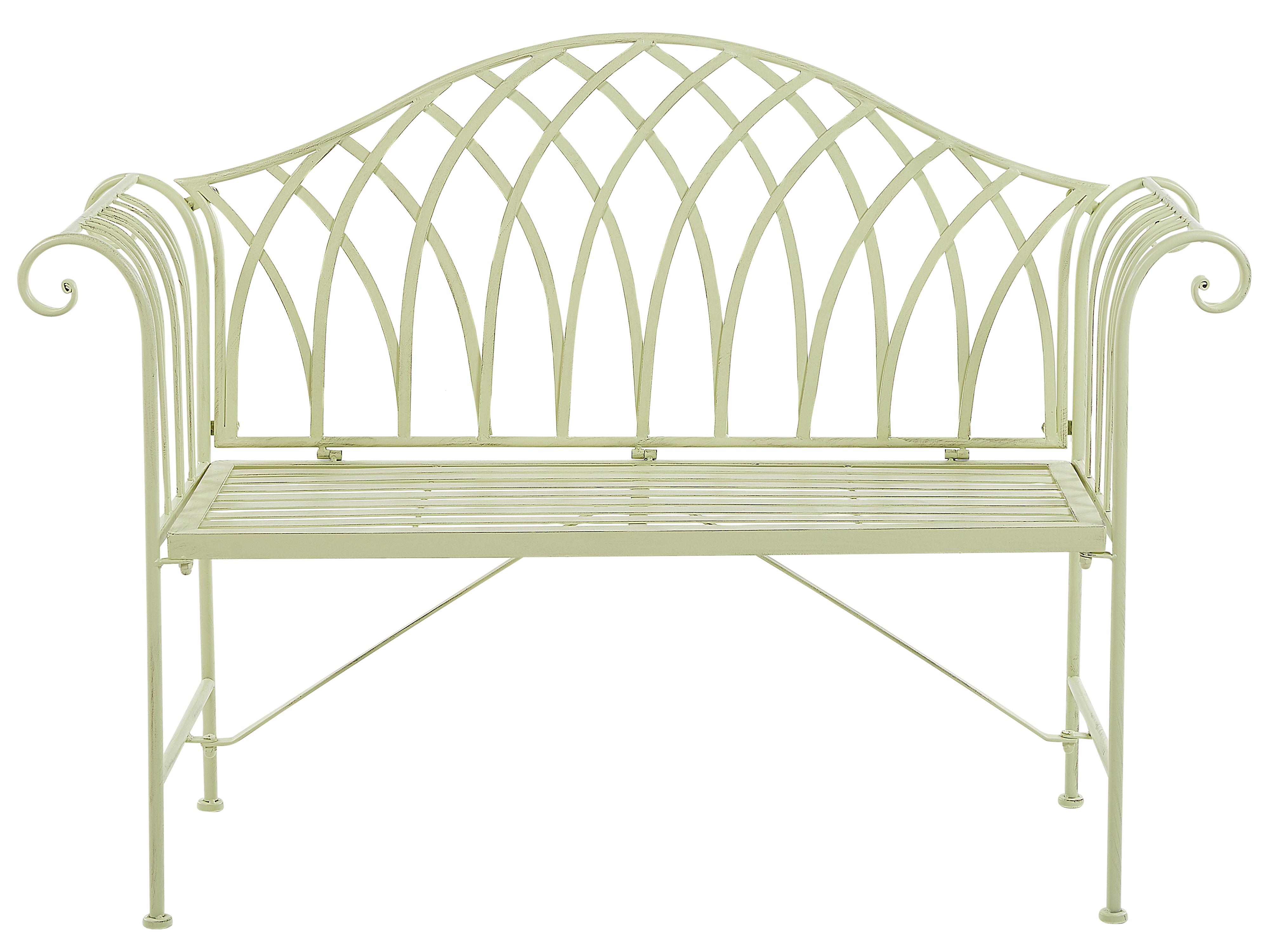 Garden Bench MILAZZO 130 cm Metal Light Green