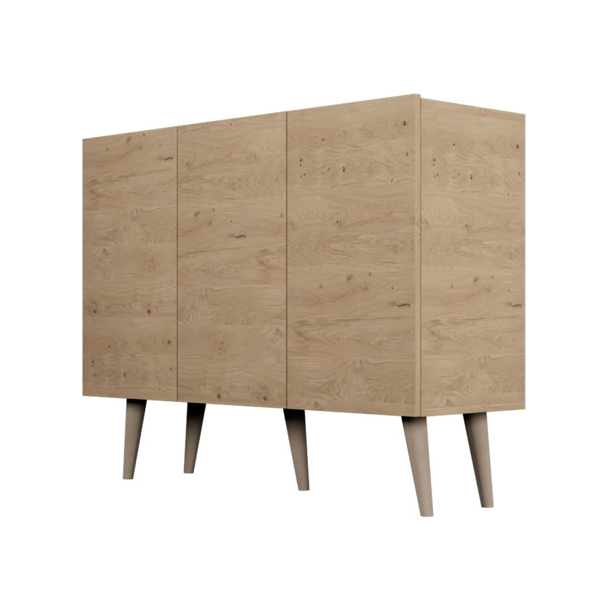 - Commode 3 portes naturel