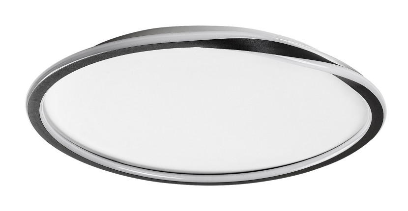 Plafon MATHIOLAokrągły biało-czarny LED 1x40W 56cm 2200lm IP20 Rabalux
