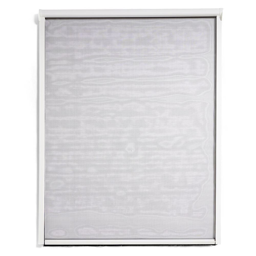 Moustiquaire enroulable pour fenêtre 125x160cm PVC blanc