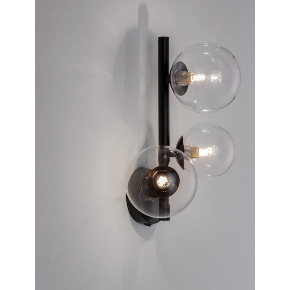 Pendelleuchte »Odillia«, LED, 7-flammig, schwarz/transparent