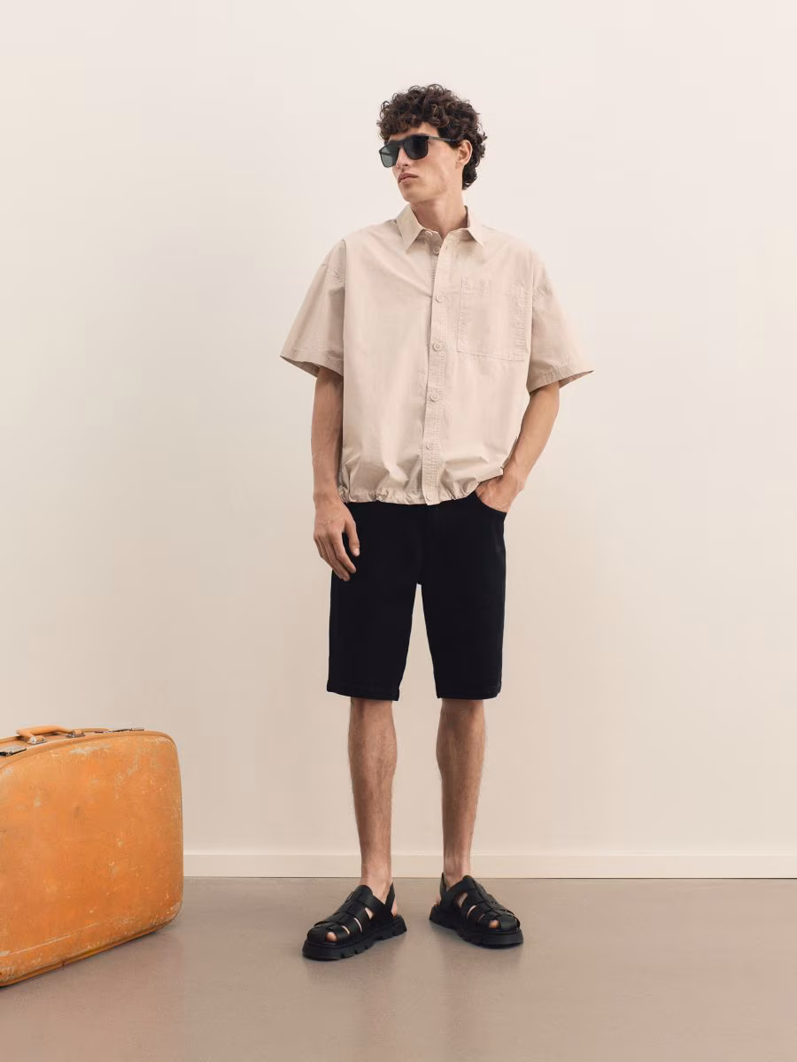 Boxy Fit Short Sleeve Shirt