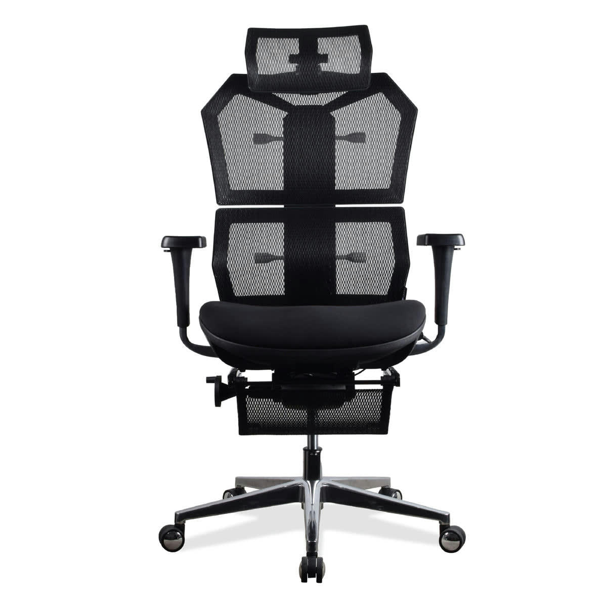VERTEX - Chaise ergonomique de bureau noire