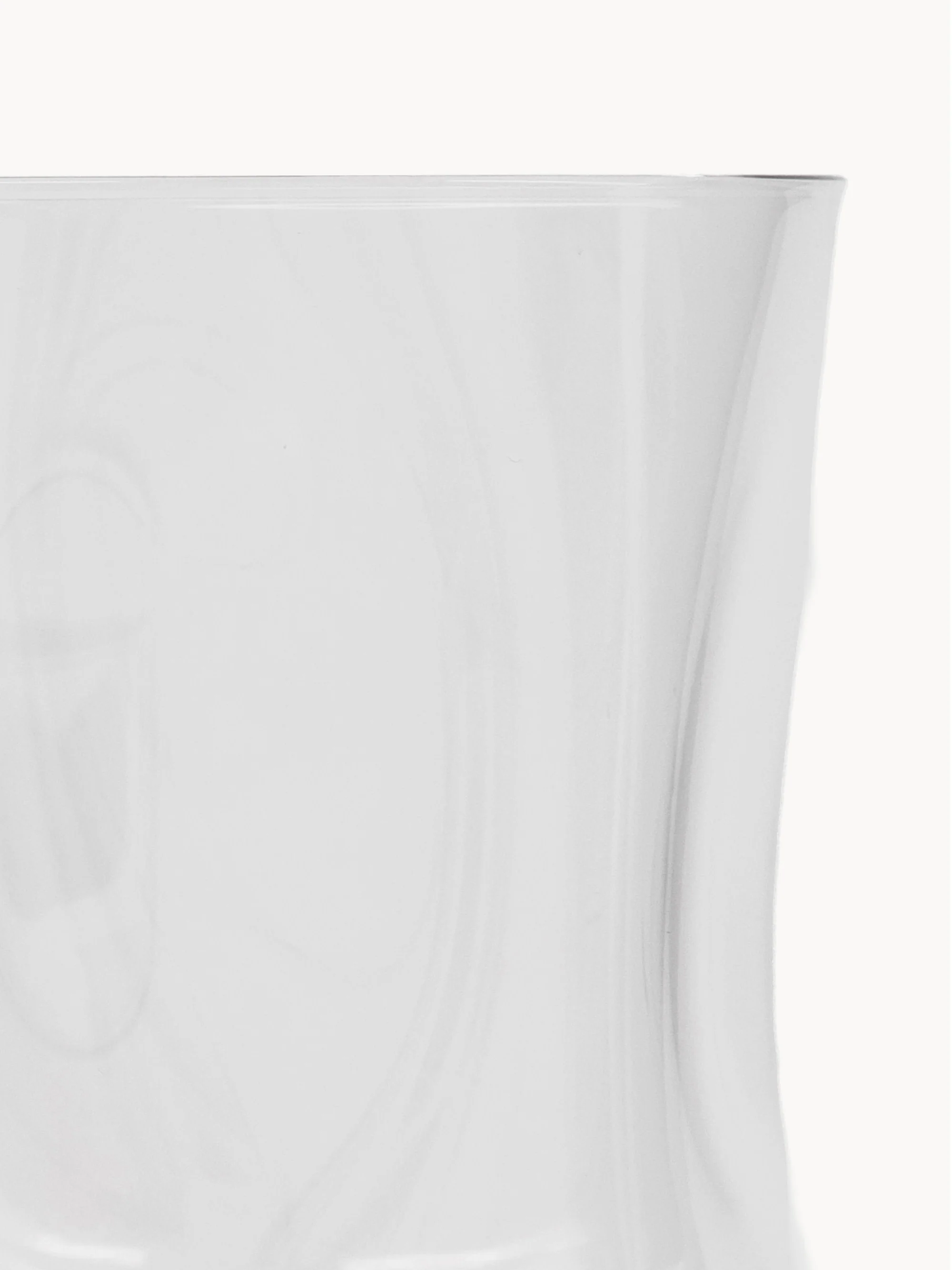 Mundgeblasene Weingläser Sand, 4er-Set