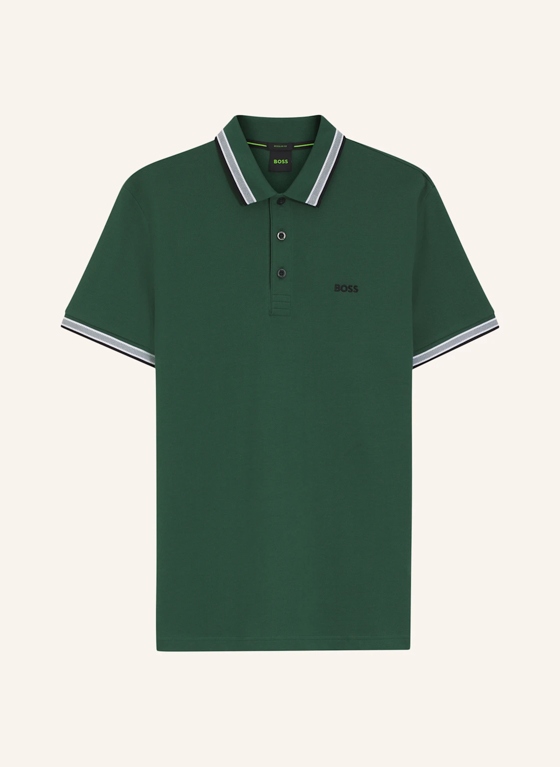 BOSS Piqué-Poloshirt PADDY CURVED Regular Fit