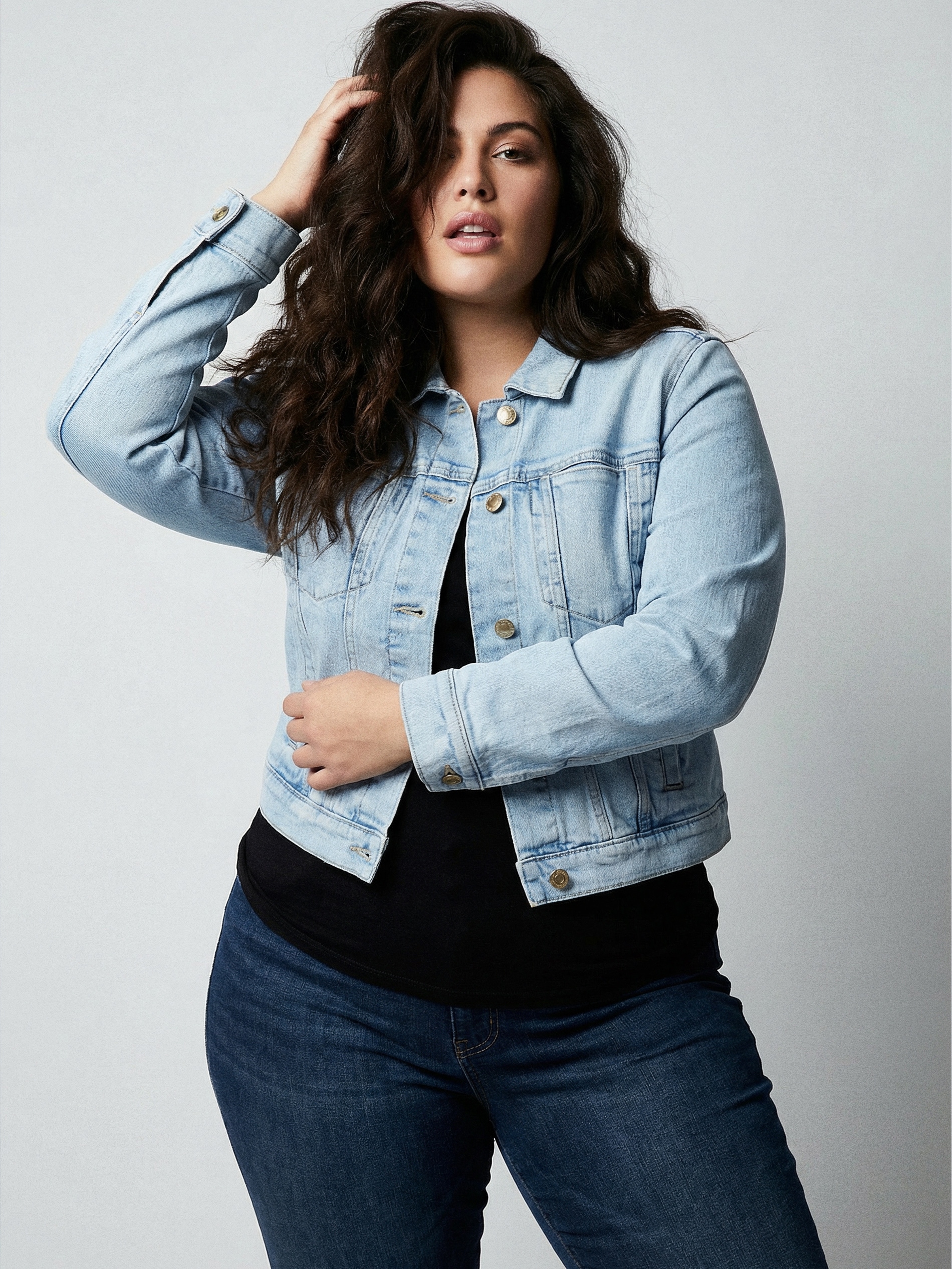 Jeansowa katana plus size