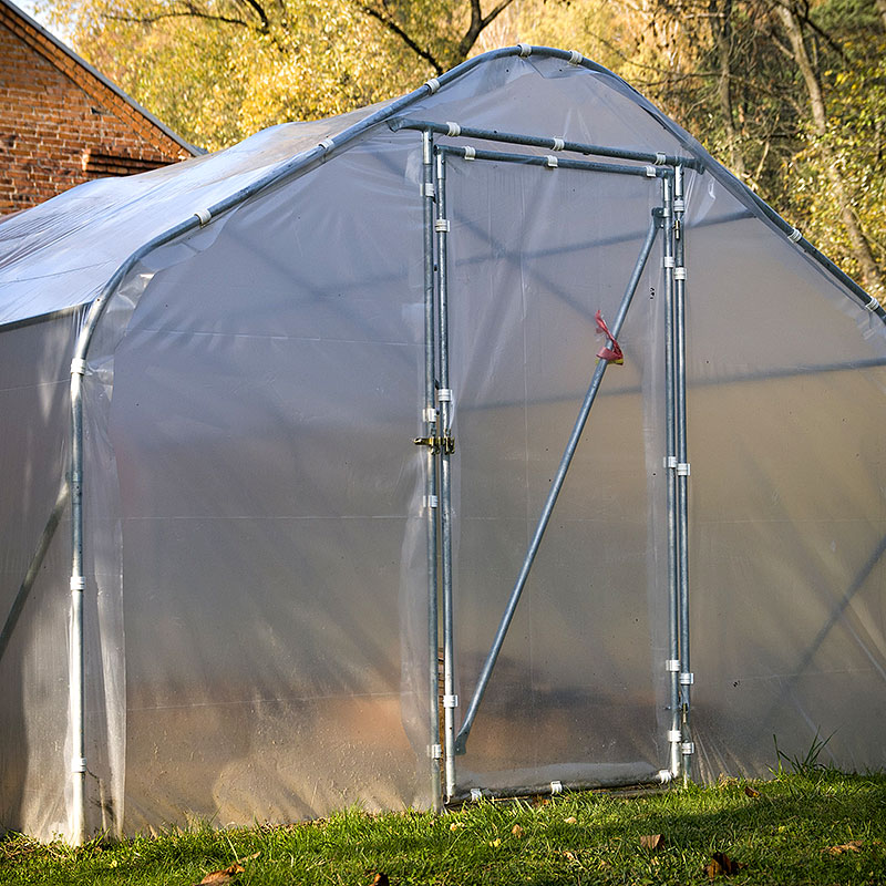 Tunnelväxthus Spira 60 kvm, 4 x 15 m, 1 dörr