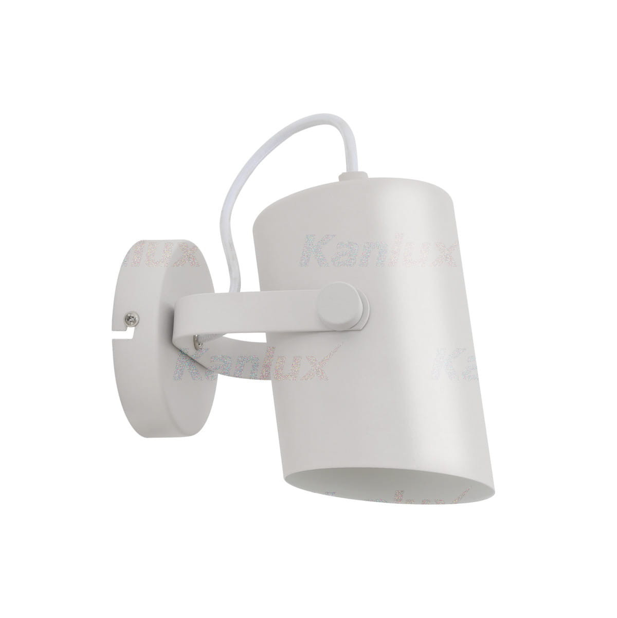 Kinkiet biały LARATA 1xE27x5W wym:15x11x16,5cm IP20 Kanlux