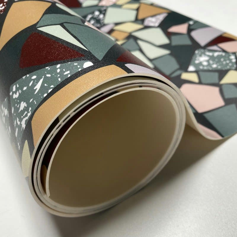 FRAGMENTS - Tapis Vinyle Médium l 50xL120cm Multicolore Mosaïque