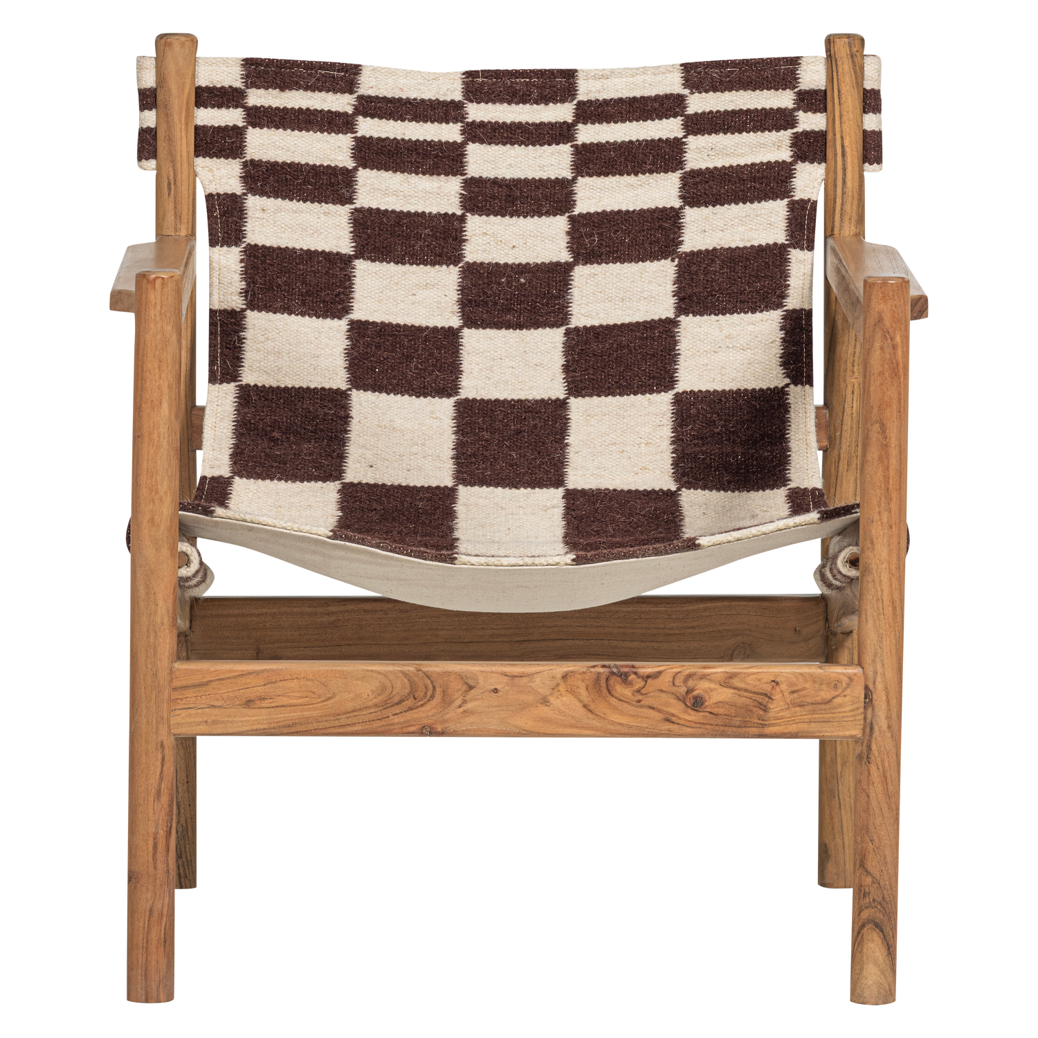 WOOOD fauteuil met houten frame Zano - Hout - Naturel/Bruin - 76x73x67