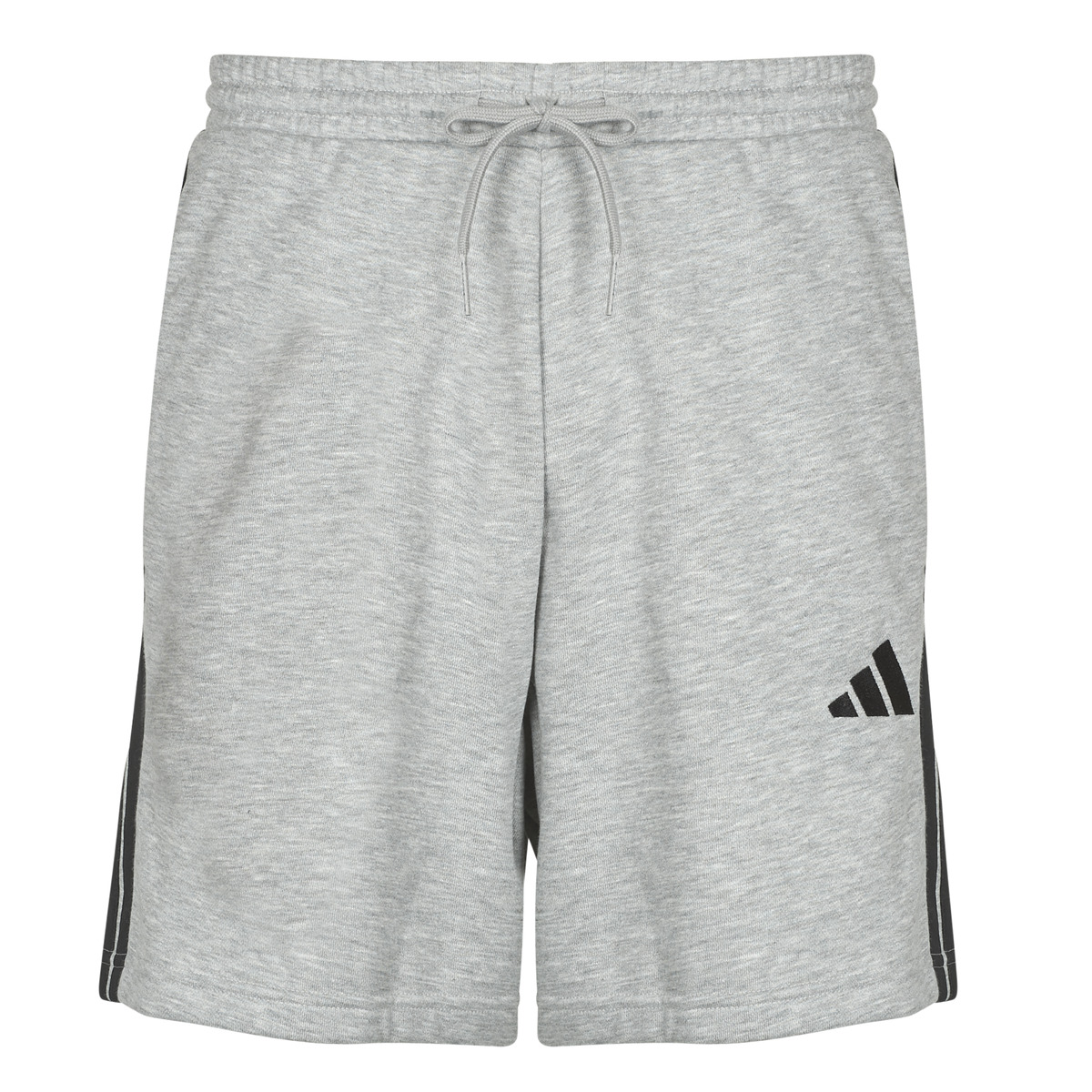 adidas - Essential 3-Stripes French Terry Shorts - Grey