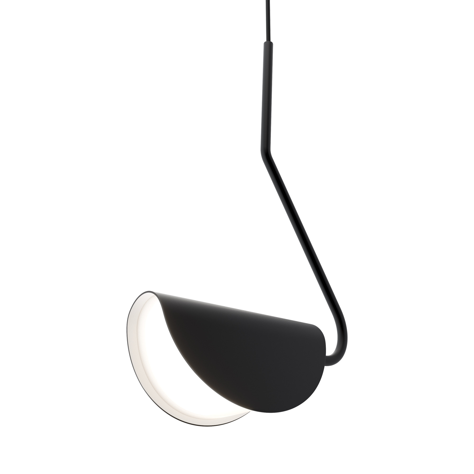 Lampa wisząca czarna MOLLIS 1xG9x28W wym: 145x23x9,5 cm Maytoni