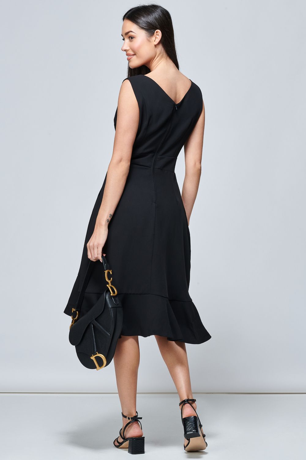 Jolie Moi Gayelle Frill Hem Dress
