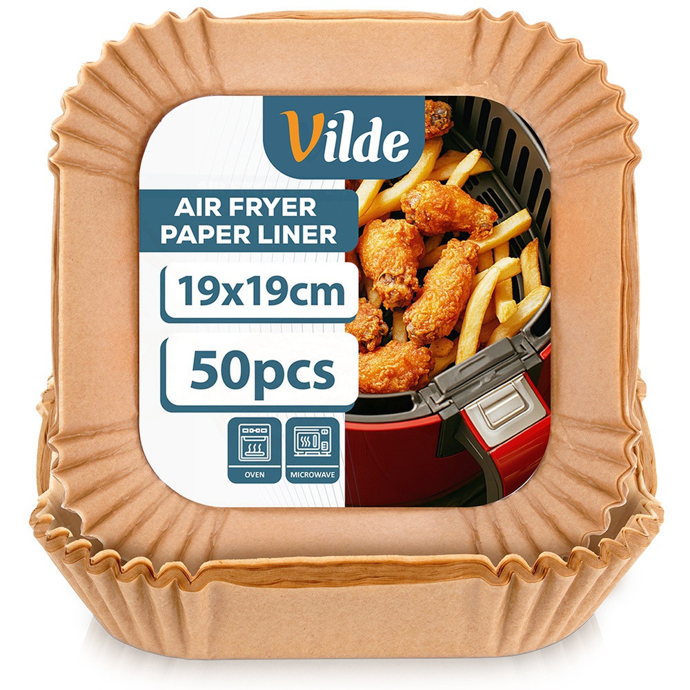 Wkład do frytkownicy Air Fryer papierowy kwadratowy 19x19 cm 50 szt.