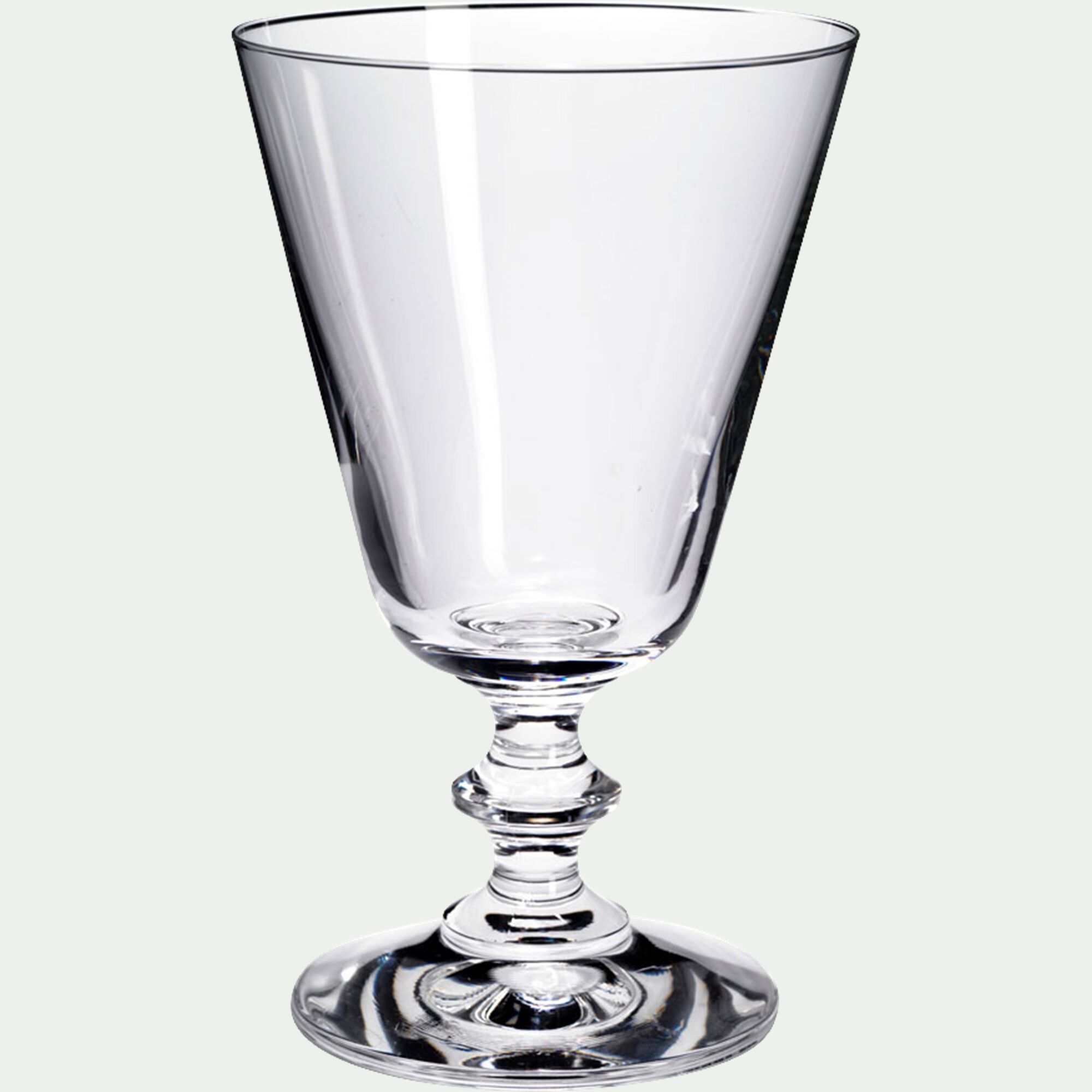 FRANCE - Verre à pied en verre 24cl - transparent