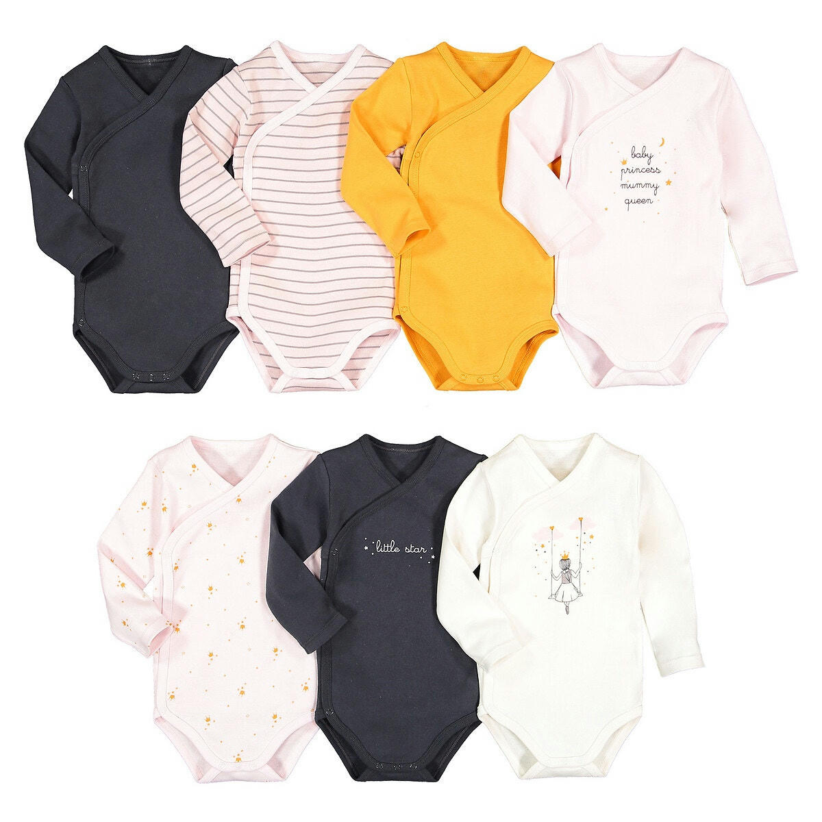 Lot de 7 bodies naissance