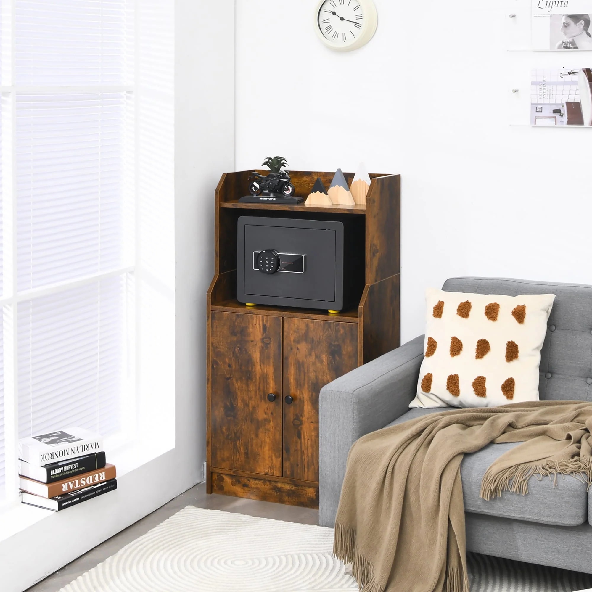 Costway 1.0 Cu Ft Electronic Digital Security Safe Box W/ Keypad & Key