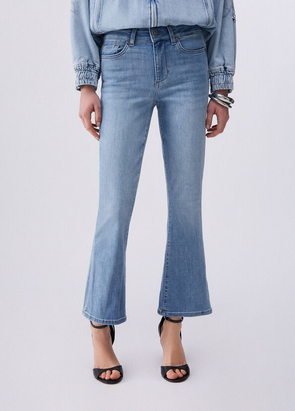 Jeans bootcut cropped