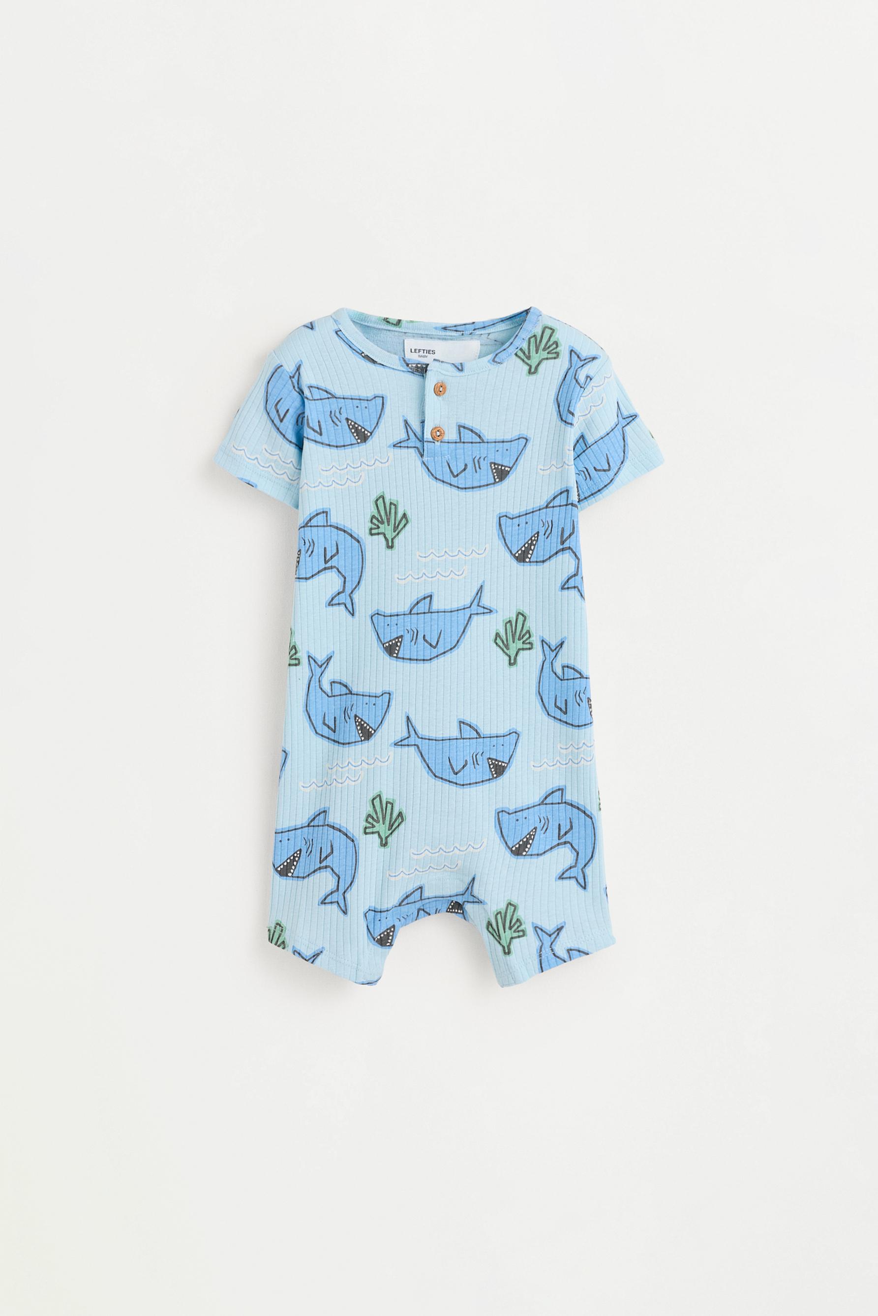 Pijama tiburones canalé entero