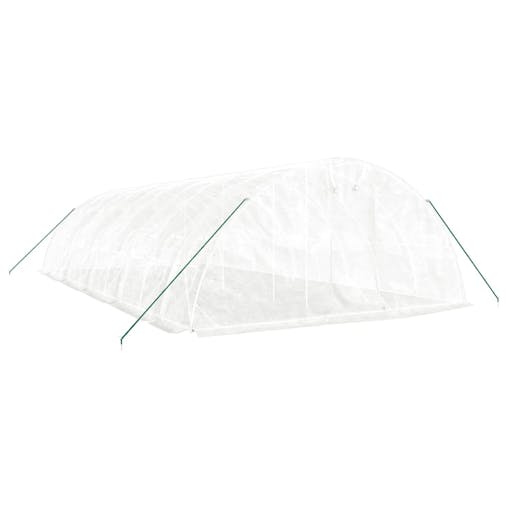 NNEVL Greenhouse with Steel Frame White 50 m&sup2; 10x5x2.3 m