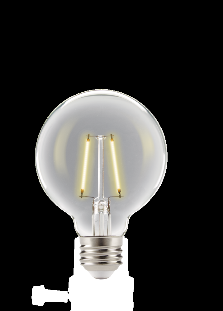 NOMA G25 E26 Base Bath/Vanity Dimmable LED Light Bulbs, 350 Lumens, Warm White, 40W, 3-pk