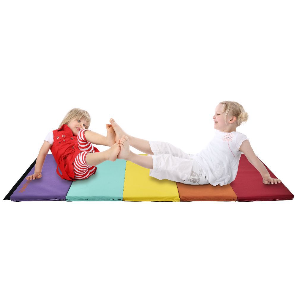 Tapis de jeu enfant arc-en-ciel 5 pans 195x76xép3cm