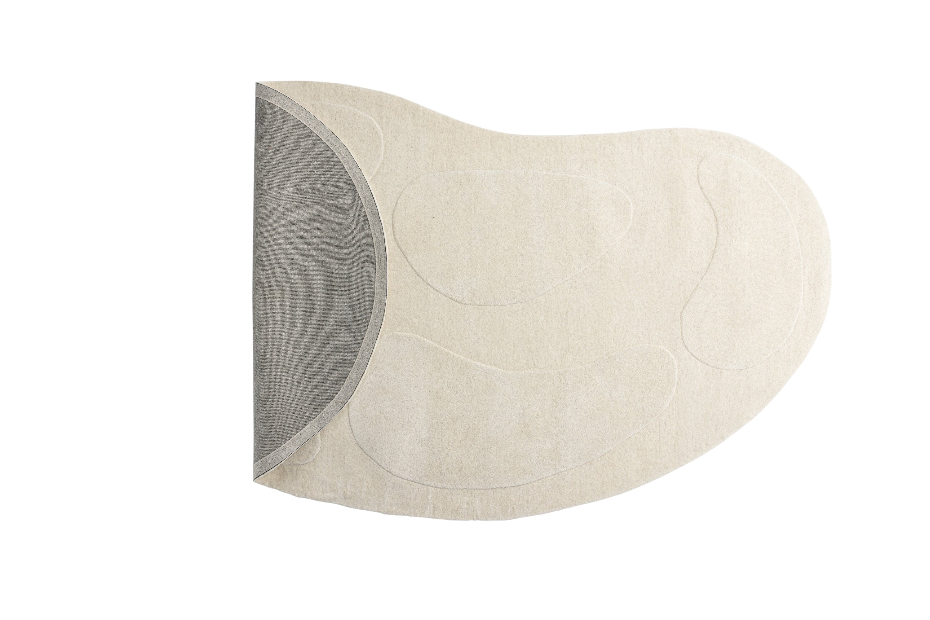 Rebellenclub Vloerkleed Koa Ovaal - wit - 290 x 175 cm