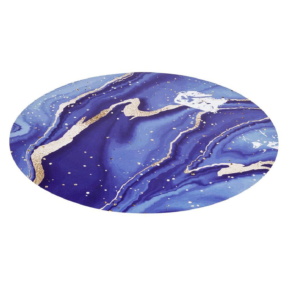 Set de table rond motif marbre rose ou bleu Ø38cm