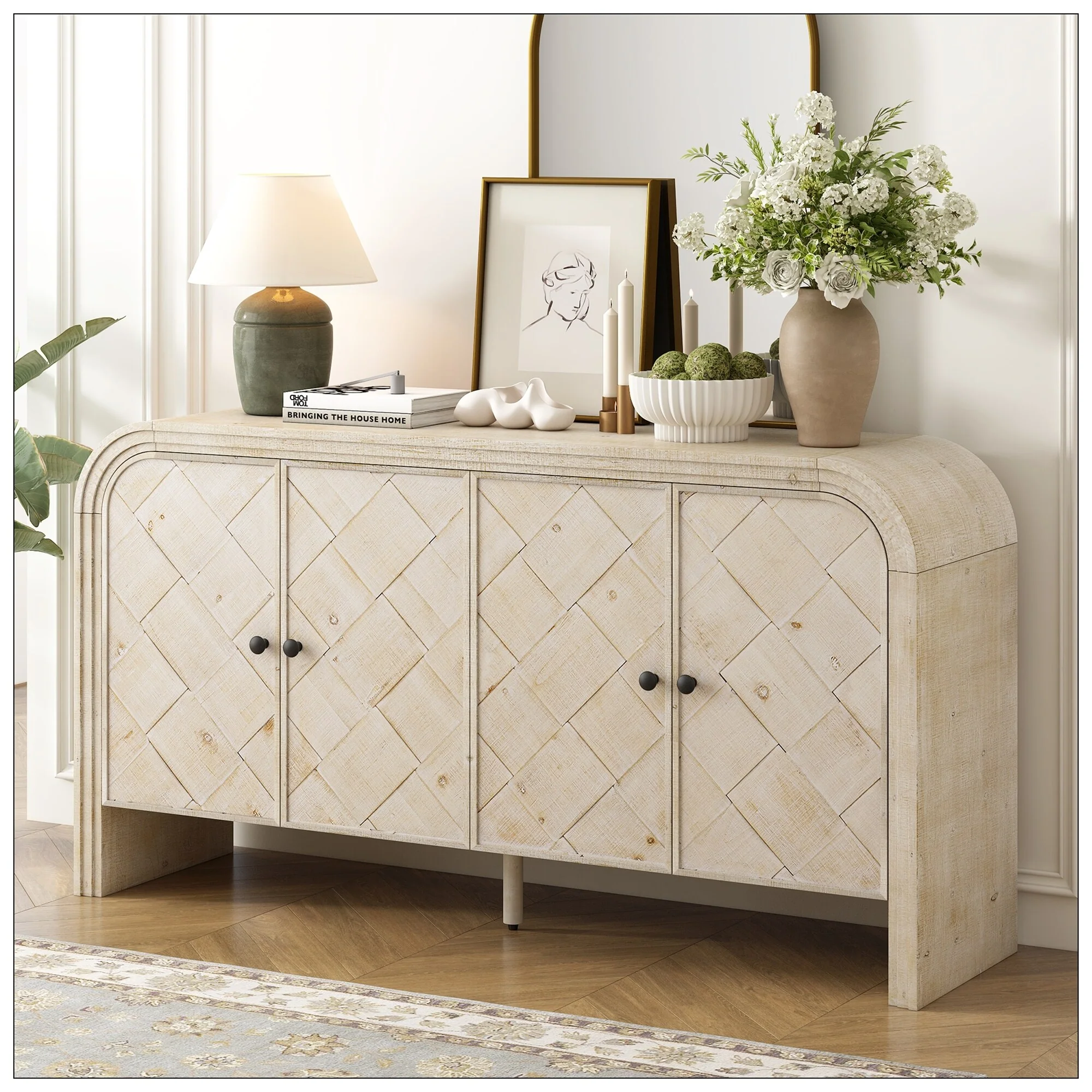 Luxury Multi-Functional MDF Sideboard for Hallways