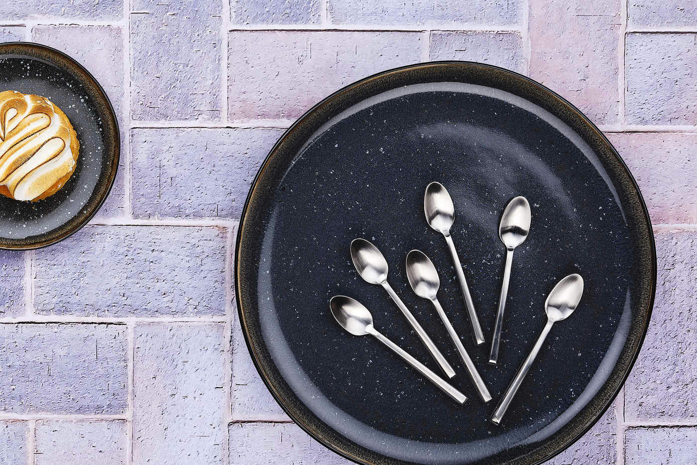 NUDE - Lot de 6 petites cuillères en inox argent