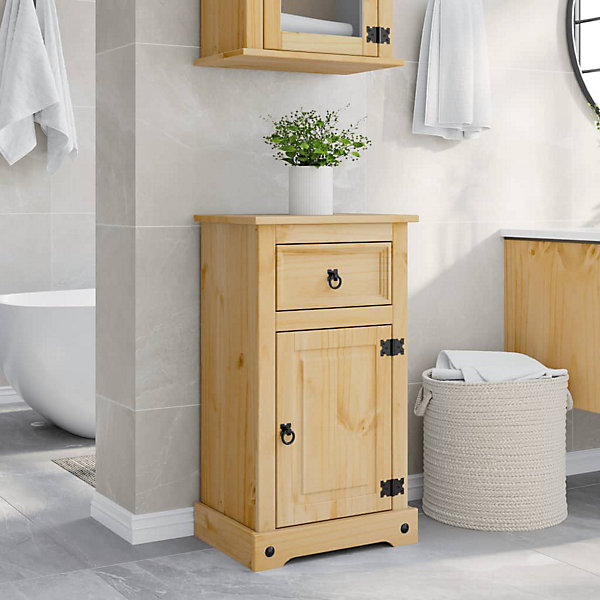 Armoire de salle de bain Corona 45x33x80 cm bois de pin massif vidaXL