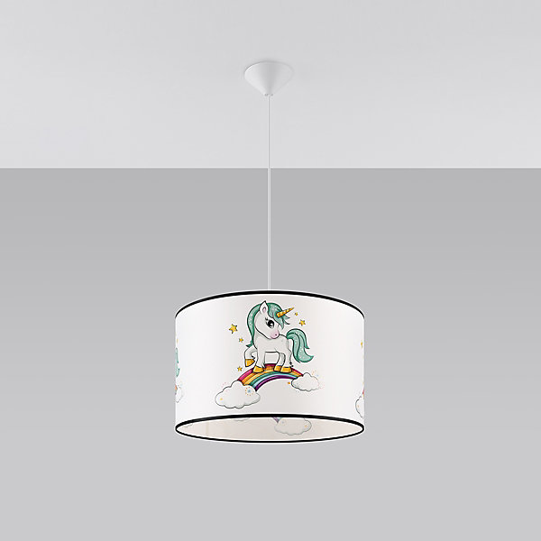 Lampe suspendue en PVC 1 lampes 40x40x95cm Sollux