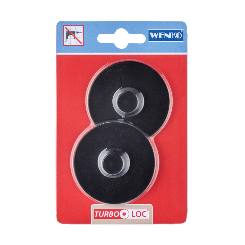 Kit de fixation Turbo-Loc noir Classic Plus WENKO