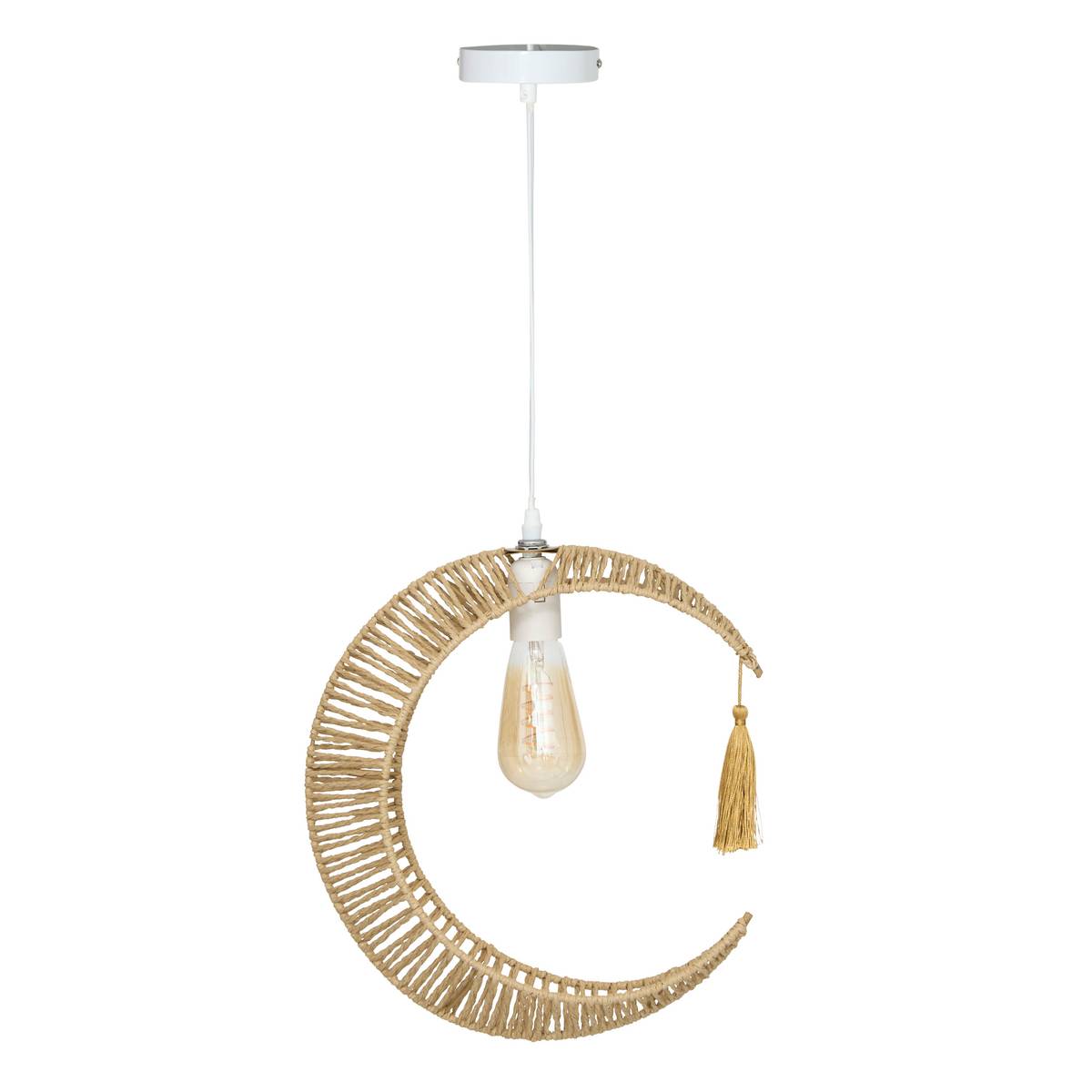 Children's pendant light "Bella" Beige, H.134 cm