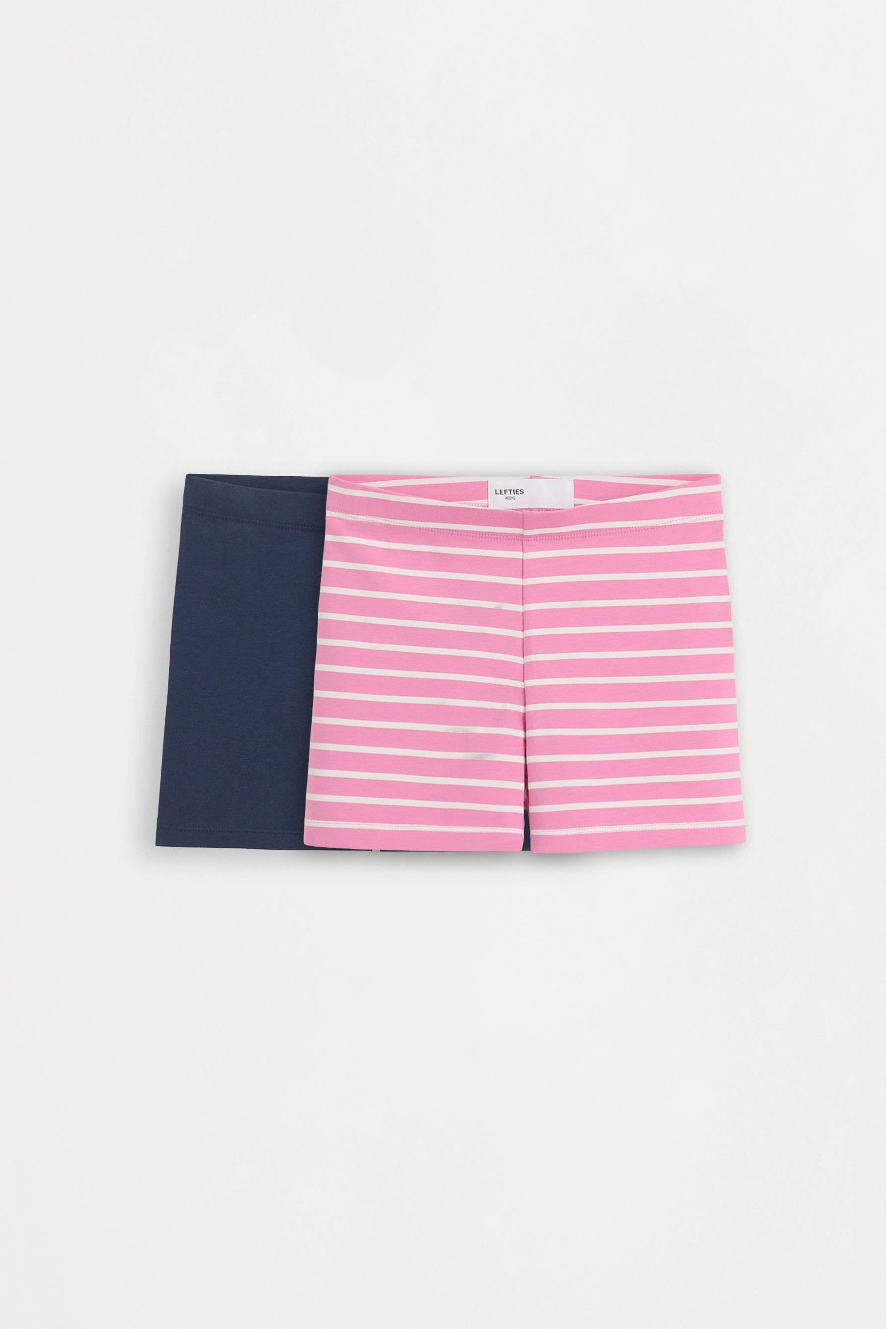 Pack 2 leggings cortos lisos
