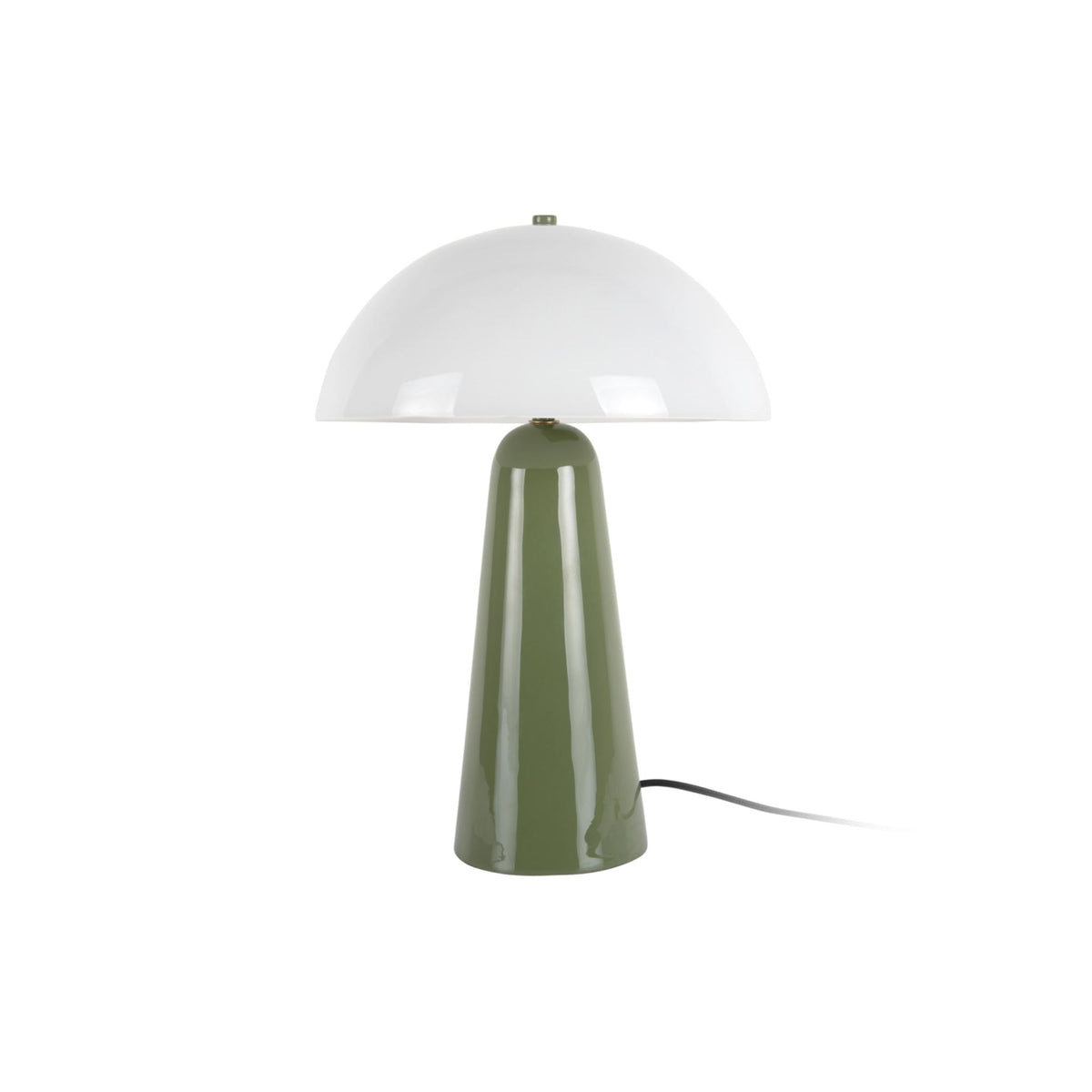 Leitmotiv tafellamp Vidrio Centro - groen - 30xx42cm - Paddenstoellamp