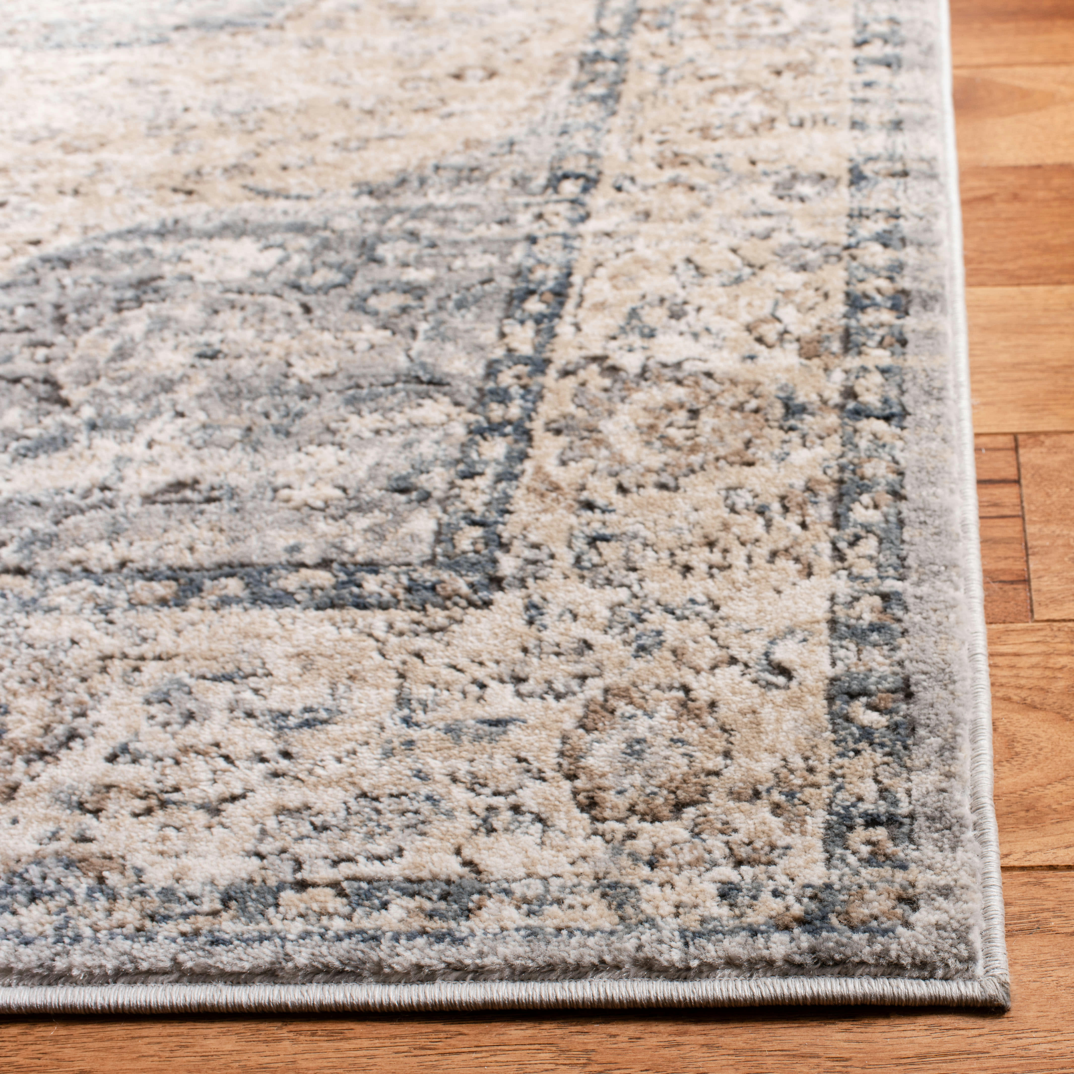 OREGON - Tapis de salon interieur en beige & gris, 122 x 183 cm