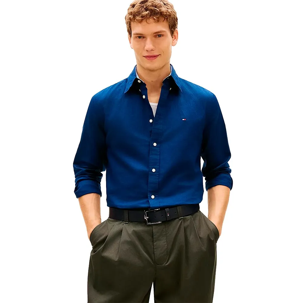 Tommy Hilfiger Linen Blend Solid long sleeve T-shirt